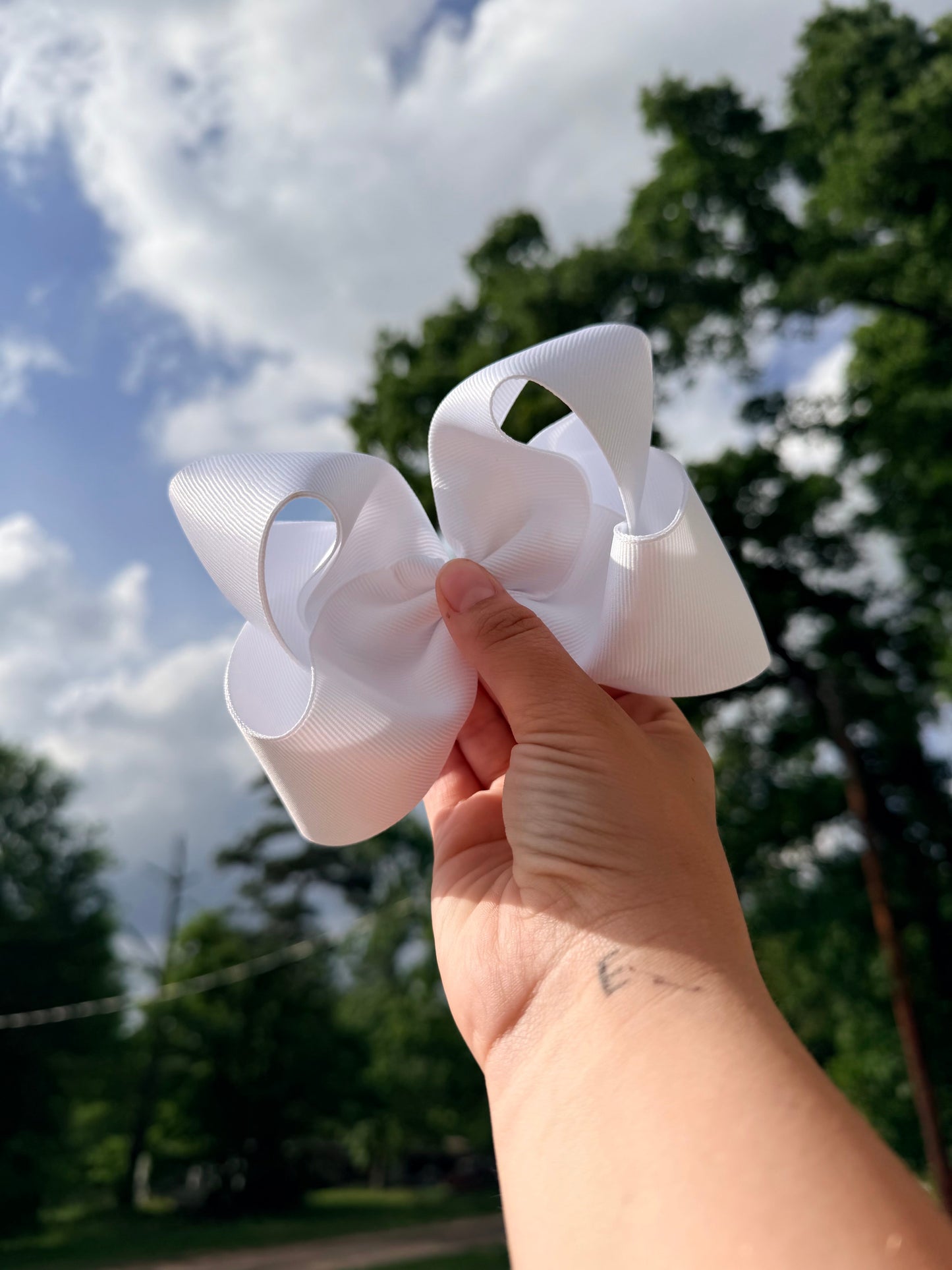 Solid White Ribbon
