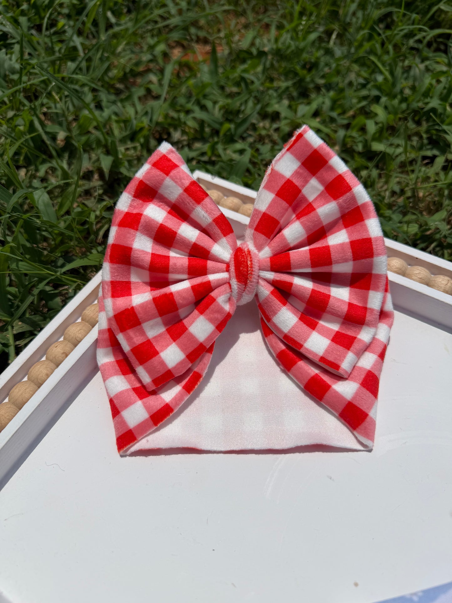 Plushy Red Gingham