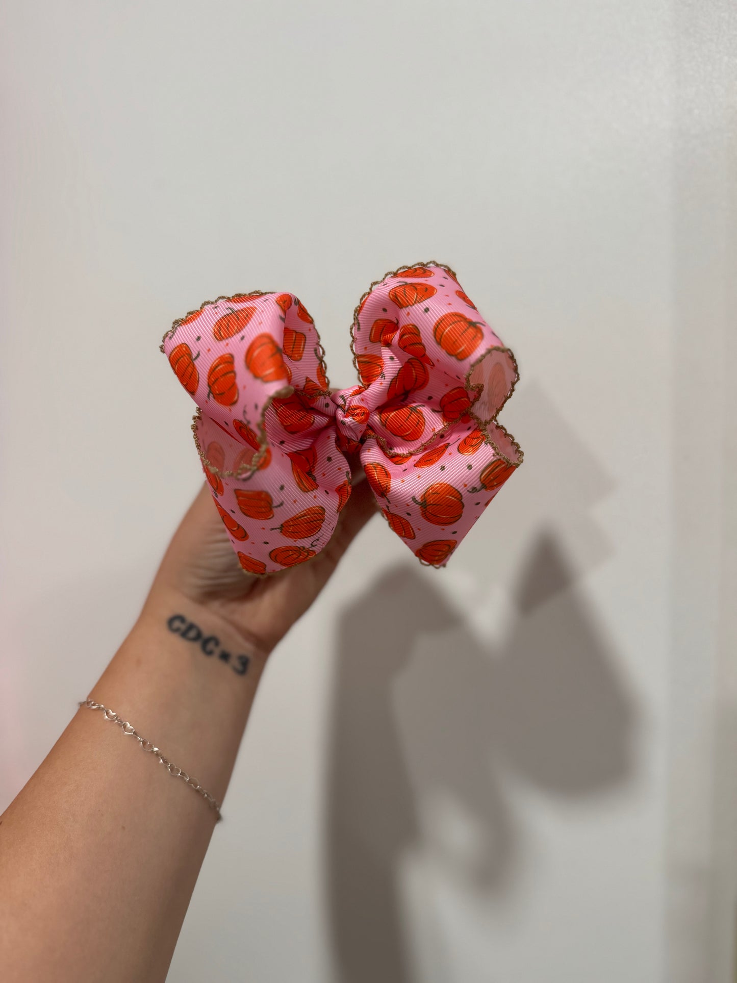 Pink Pumpkin Ribbon