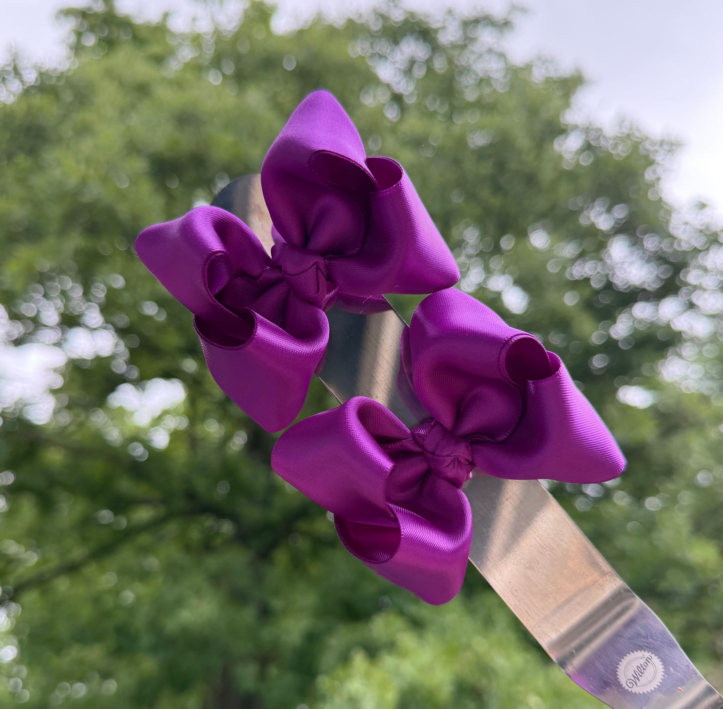 Satin Ultra Violet Ribbon Piggies