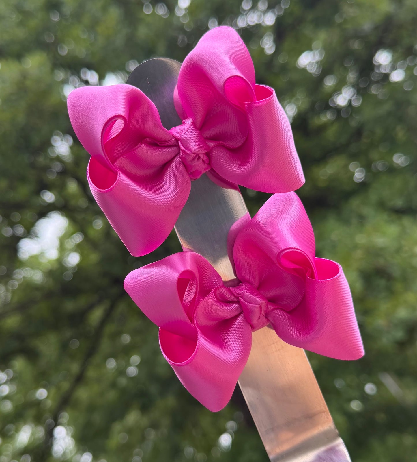 Satin Garden Rose Ribbon Piggies