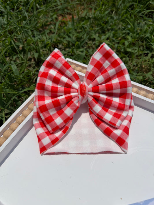 Plushy Red Gingham