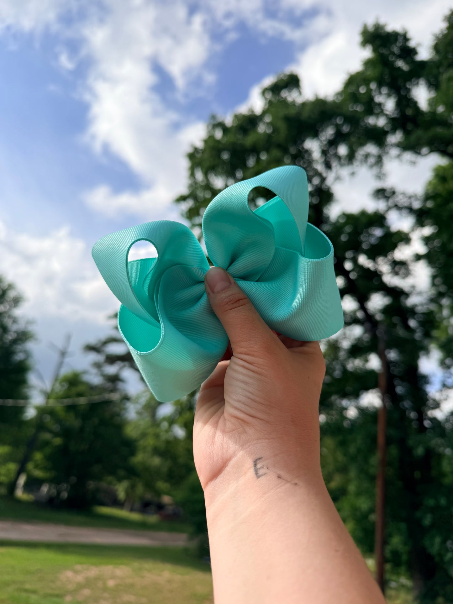 Solid Aqua Ribbon