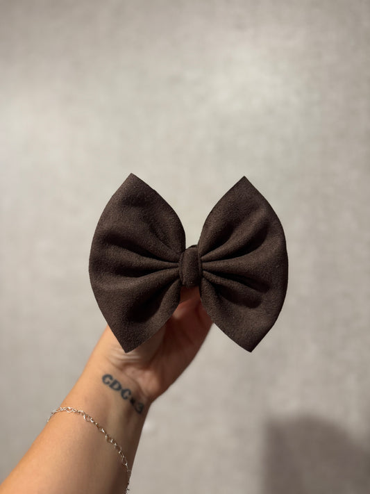 Chocolate Brown Suede