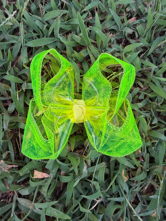Neon Yellow Swim Bow