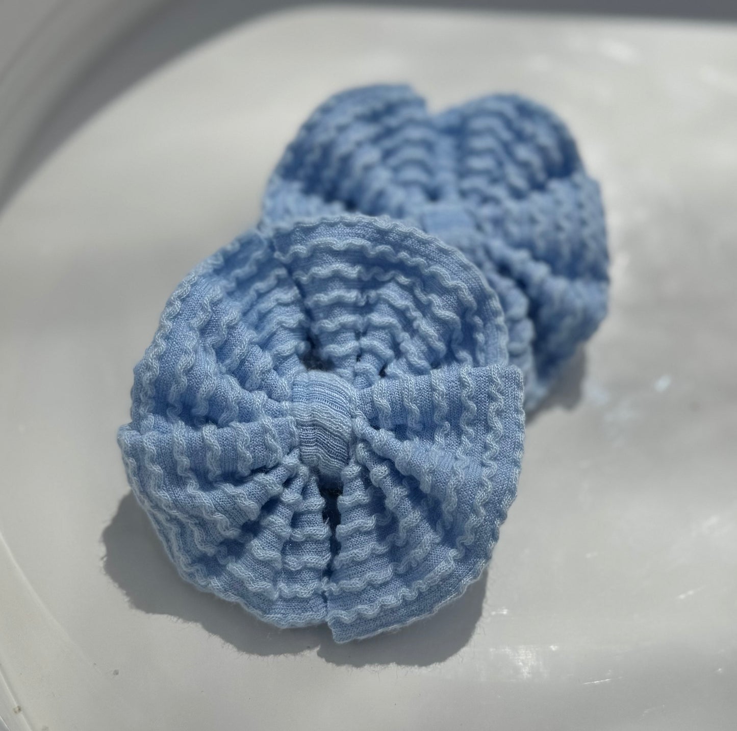 Ribbed Blue Powder