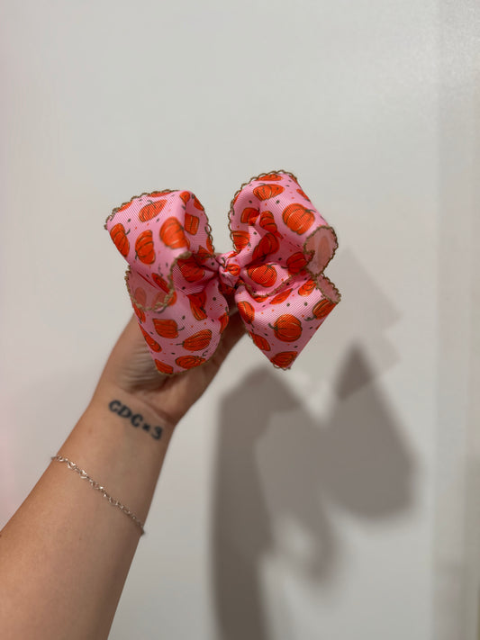 Pink Pumpkin Ribbon